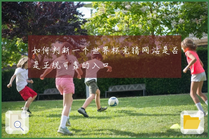 如何判断一个世界杯竞猜网站是否是正规可靠的入口